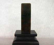 Nanyang Dushan Jade chapter excellent sky blue material Dushan Jade jade seal Nanyang single Jade square element jade seal