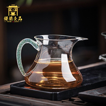 Taiwan Heji Haoran series Tea Sea glass fair cup High borosilicate heat-resistant tea pot Kung Fu tea with tea separator