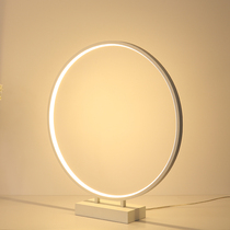 Modern simple led desk lamp Bedroom bedside creative round transparent design Nordic fashion personality technology decoration