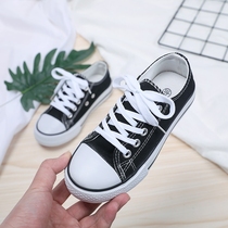 Casual shoes Canvas shoes White shoelaces Large canvas shoes Boys  shoes Childrens shoes Large childrens low-top canvas shoes Lace-up