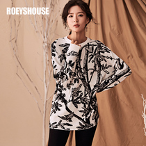 Luo Yi temperament mid-length sweater womens autumn and winter new elegant color top slim-fit bottoming sweater 5215