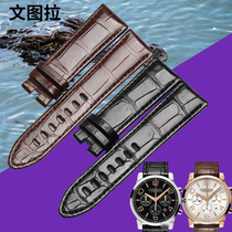 Ventura American crocodile leather strap substitute Montblanc time walker star leather watch strap 22MM male