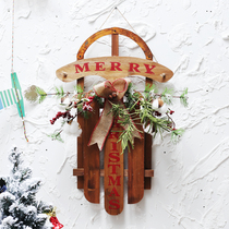 (Mountain Tree) Christmas Welcome Card Christmas Festival Atmosphere Props Garden Party Decoration Large House