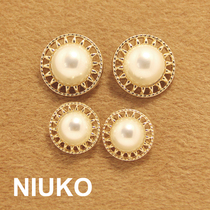 NIUKO accessories Exquisite gold metal coat button jacket button small fragrance DIY clothing buckle design