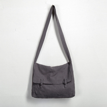  Hanfu lucky bag Mens bag shoulder bag messenger bag Literary Chinese style cloth bag Cotton and linen bag Chinese plate buckle leisure bag