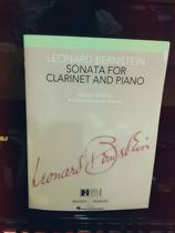 Bernstein Clarinet and Piano Sonata Score Score