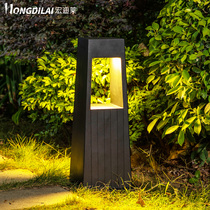 Lawn lamp straw lamp outdoor waterproof LJT trash can Square garden light LED landscape garden light low pillar lamp