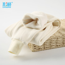 Boys warm pants plus velvet padded trousers single piece boneless Middle Child children wear winter heat pants cotton pants