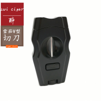 JIFENG Cigar Cut V Type Incision Knife Krupp Sharp Cigar Scissors Portable Personality Cigar Knife