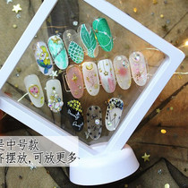 Affordable best-selling cheap nail products dust-proof display rack Nail works exhibition protection box Personalized color card storage