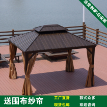 Outdoor Cool Pavilion Villa Courtyard Four Corners Pavilions Sunting Pavilions Luxurious Roman Shed Scenic Area Garden Rest Large Pavilions