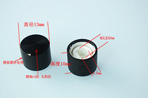 Non-standard BLACK SEMICIRCULAR handle knob 13*10MM Navigation volume knob KNOB CAP D-axis POTENTIOMETER KNOB