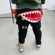 Autumn New shark Baby pants girls boys casual Mouth teeth co