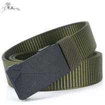 Toothless automatic buckle belt nylon belt smooth buckle business Youth belt men Korean version of Chao Men casual pants belt