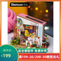 If the state diy hut is hand-assembled to make creative small house model building birthday gift adult male and female