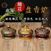 Painted pan incense burner room sandalwood stove dedicated incense incense burner incense burner incense aroma diffuser special price