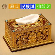 Tibetan specialty household goods Longfeng drawing paper box eight auspicious napkin box special price