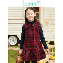 (Prepaid deposit) Yinman childrens clothing 2018 autumn new dress children Girl woolen vest skirt skirt