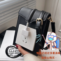 France Cone Koery genuine leather bag for women 2022 new wave bursting with popular diagonal satchel shoulder phone socket bag