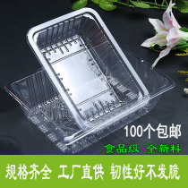 Supermarket disposable fresh tray with lid fruit and vegetables transparent plastic packaging box Strawberry 2116 deli box