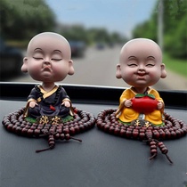 Car ornaments personality shaking head little monk Car accessories Car dashboard accessories Creative cute car supplies