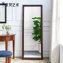 (Voucher) Youfan art American simple full body dressing large mirror bedroom floor fitting mirror three-dimensional modern