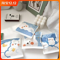 Creative gift packaging bag exquisite small bag cute bear paper bag ins homemade cartoon biscuit packaging bag