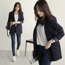 Jacket women mature temperament Joker new slim casual top black suit business wear autumn Net Red