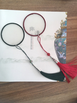  Handmade DIY blank can be painted and embroidered Chinese style classical stationery couple bookmarks round and full
