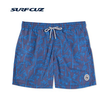 surfcuz seaside holiday summer mens shorts quick-drying beach pants loose swimming trunks men lined casual shorts