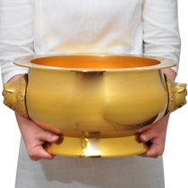 Large Incense Furnace Bronze Lion Head Furnace dedicated to home inserts Incense Trick former for Buddha Burning Incense Stove Bronze Incense Stove full copper Special Number