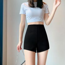 Lower coat of missing high waist elastic shorts women Summer outside wearing thin woman small sub slim fit sports sexy hot pants