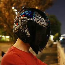Ai Shi helmet electric car GM Lady motorcycle male semi-helmet summer safety head hat battery car Four Seasons head Gray
