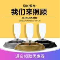 CM tortoise lizard reptile feeding tray food basin automatic drinking water fountain feeding basin water feeder automatic water storage tray