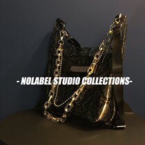 NOLABEL small PVC bag snake pattern stitching design transparent chain bag 2020 new men and women