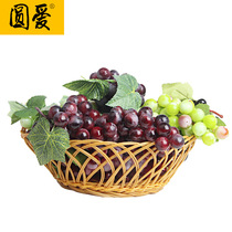 Simulation grape skewers fake fruit plastic raisins indoor green plants cabinet shooting childrens enlightenment puzzle props