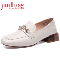 Golden Monkey New no main heel Soft Elegance Brief Square Headwind Uniforms Shoes Casual 100 hitch Commuter Womens Single Shoes