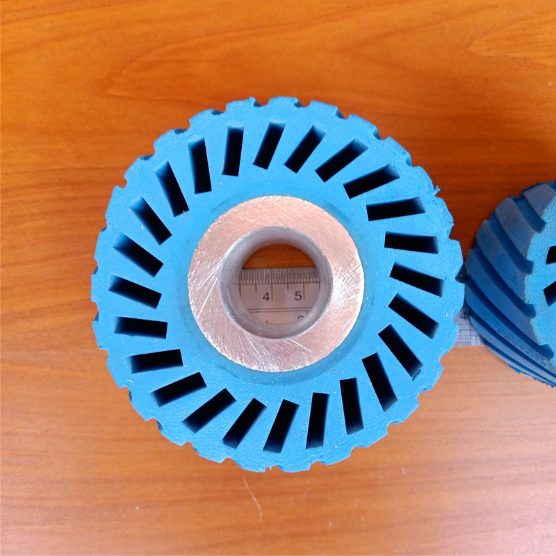 Rubber wheel blue aluminum core abrasive belt set sandpaper belt machine sole grinding wheel 85 large 62 large with various grain size sand sets - Taobao