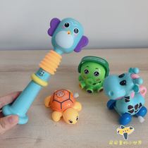 Baby baby clockwork winding up string running small animal toys guide learning to climb hand grabbing childrens educational toys