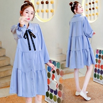 Pregnant Woman Autumn Clothing Dress Dress Fashion style Suit Spring Autumn style jacket 2021 new Long sleeves Chater dress Dress Fall