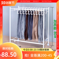 Trousers rack pants containing floor theorizer finishing special frame with wheel movable telescopic multifunctional wardrobe closet
