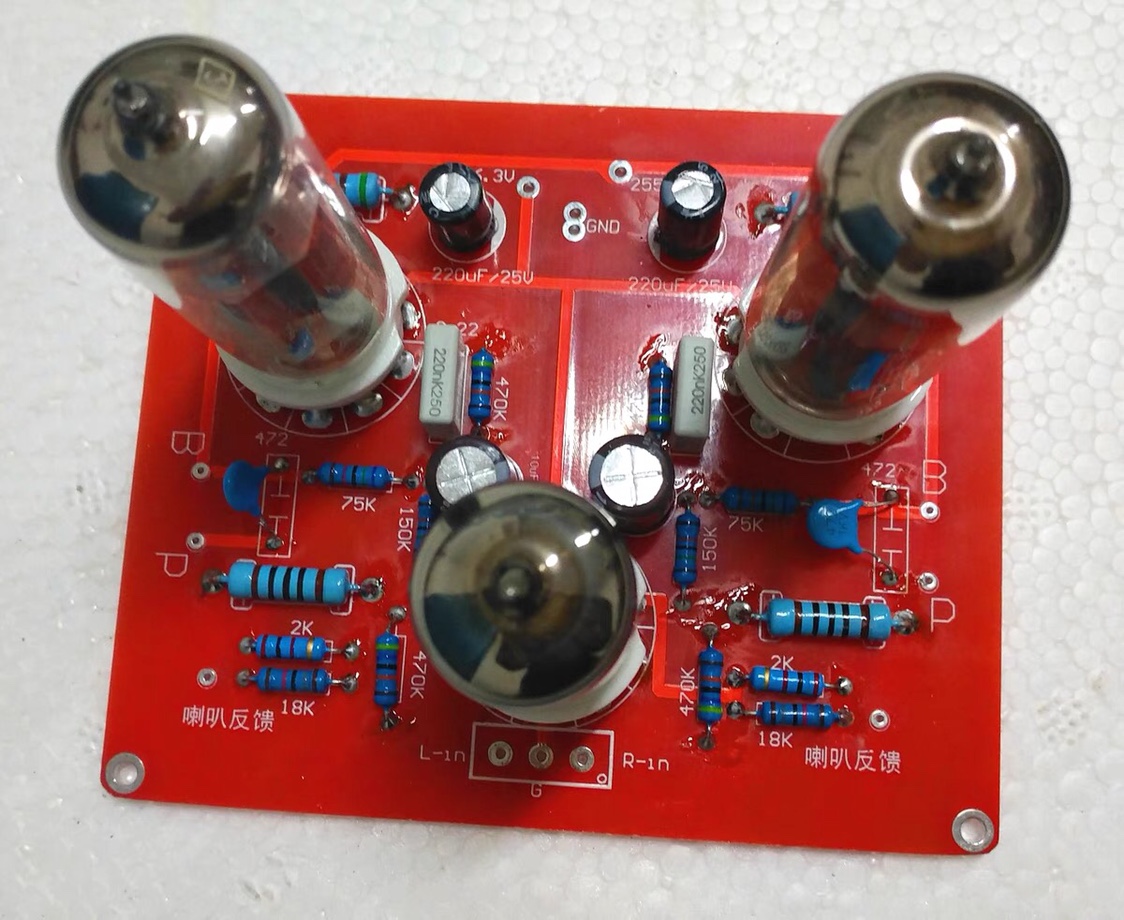 6N2 6N2 6P1 vacuum tube power amplifier board