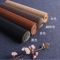 Bamboo mat tea curtain six gentlemen heat insulation mat tea plate mat kung fu tea mat Chinese dry mat can be customized