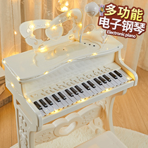 Childrens piano toys multifunctional electronic organ with microphone Beginner girl 2 baby 3 years old 5 children 6 birthday gift