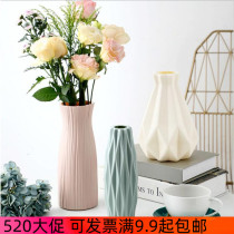 Creative Hand Swing Piece Table Imitation Ceramic Florator Home Hydroponic Vase Zen-style dry flower inserts silkscreen flowers