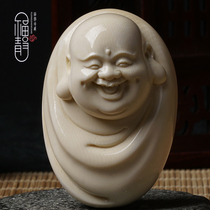 (Maitreya) Mammoth teeth carved with ice mammoth ivory listing pendant