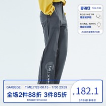 Garbage original design National tide deconstructed printing modified leg-type wild micro-lapped couple suit trousers