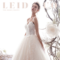 Letty Ruo outside the window simple 2021 new suspender bride main wedding dress drag exhaust small man dress