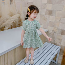 Girls Chiffon Dress Xia Bao Yang Skirt Summer Children Short Sleeve Skirt Princess 2020 Summer Dress New