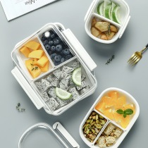 Japanese-style fat-reducing meal lunch box lunch box compartment microwave oven heating salad fruit crisper portable outdoor fitness